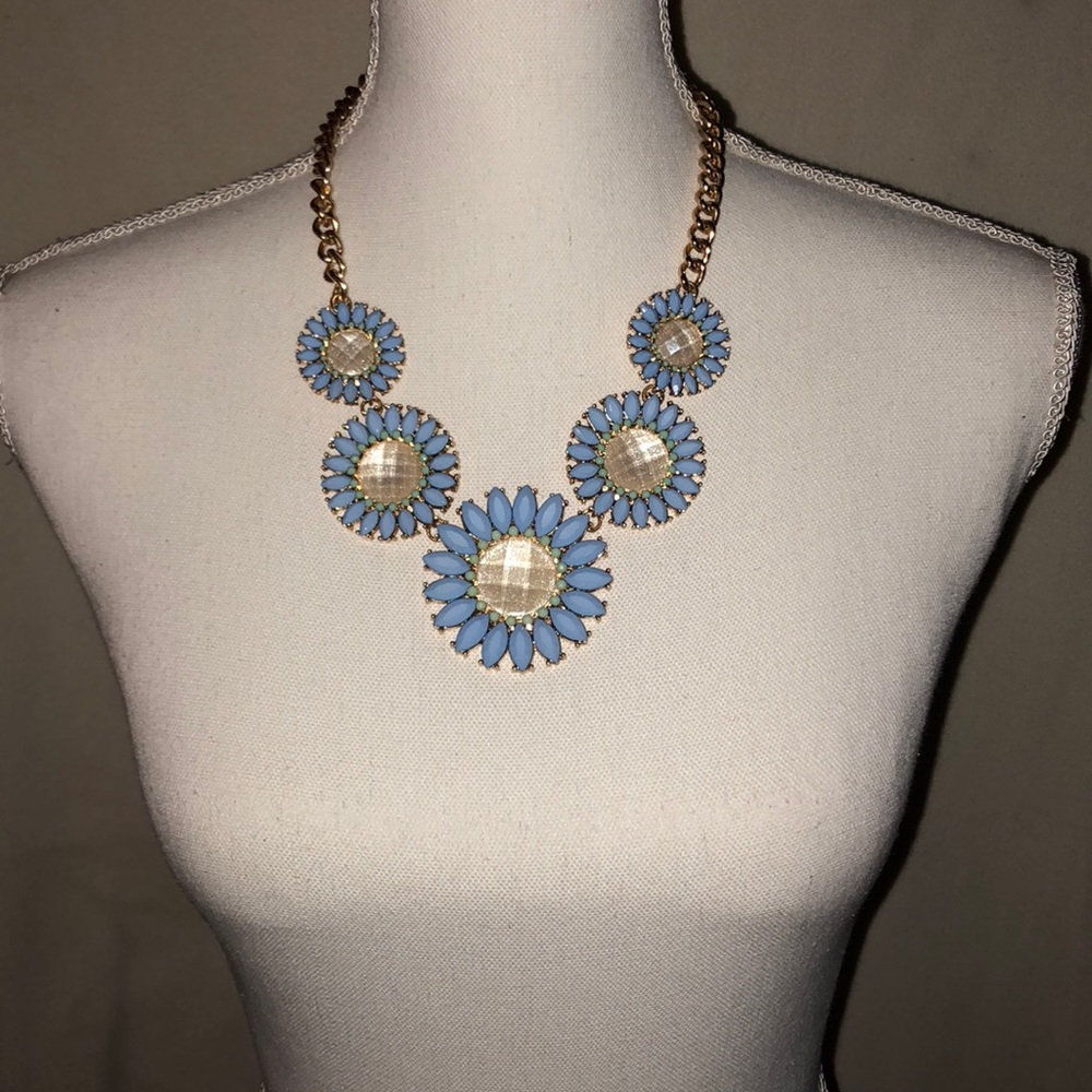 Gold statement necklace